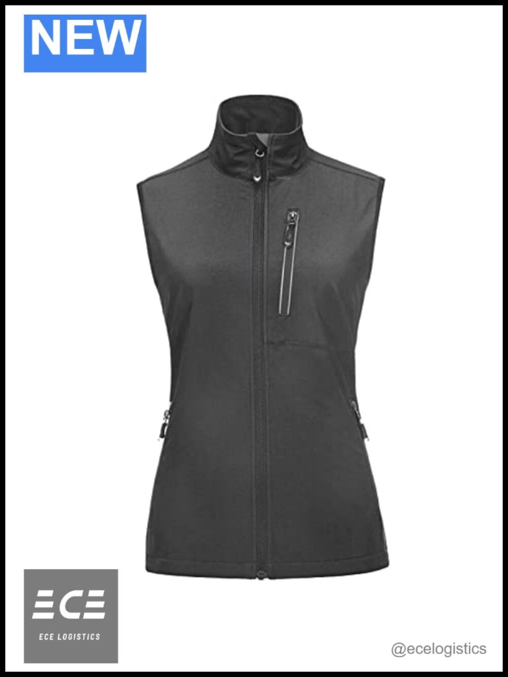 Women's Lightweight Windproof Running Vest 6 Pockets Travel Golf